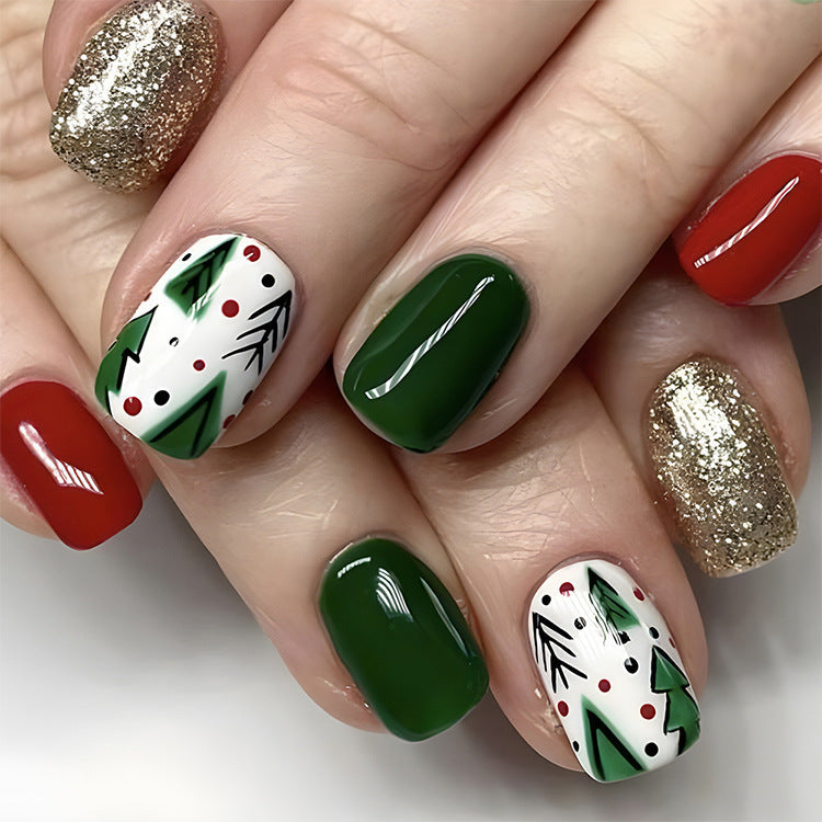 Christmas Nail Art Stickers 24pcs for Holiday Wear