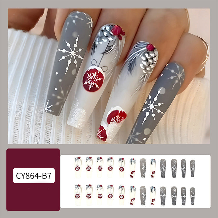 Christmas Nail Art Stickers 24pcs for Holiday Wear