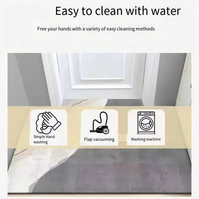 VIKAMA Black Spider Web Halloween Rug Bath Mat
