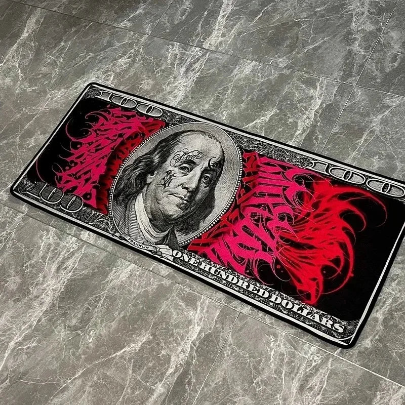 Non-slip US Dollar Bedroom Carpet Wear-resistant Mat