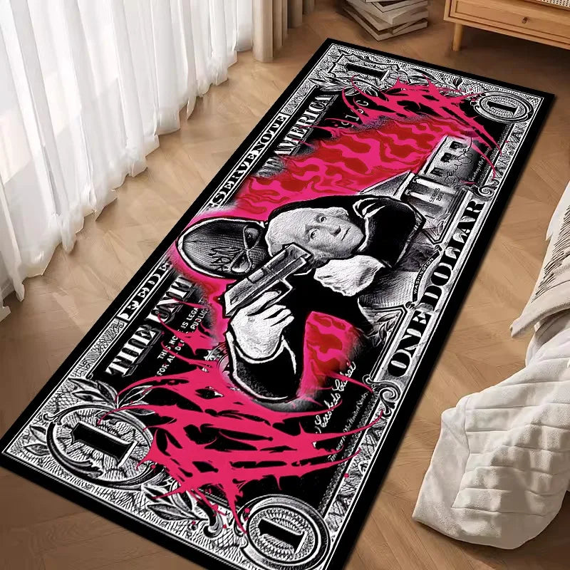 Non-slip US Dollar Bedroom Carpet Wear-resistant Mat