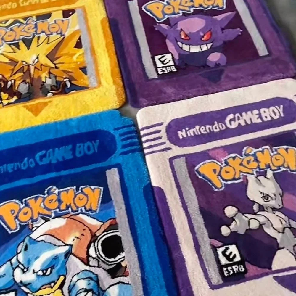 Cartoon Pokemon Velvet Carpet Mat for Home Decoration