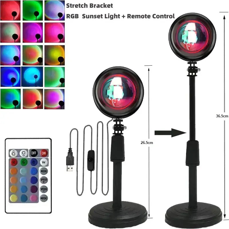 Rainbow Atmosphere Lamp with Aluminum Body