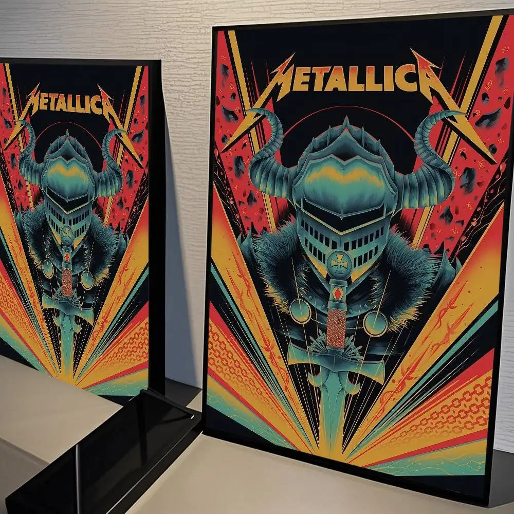 M-METALLICA Band Movie Poster Wall Sticker for Home Decor