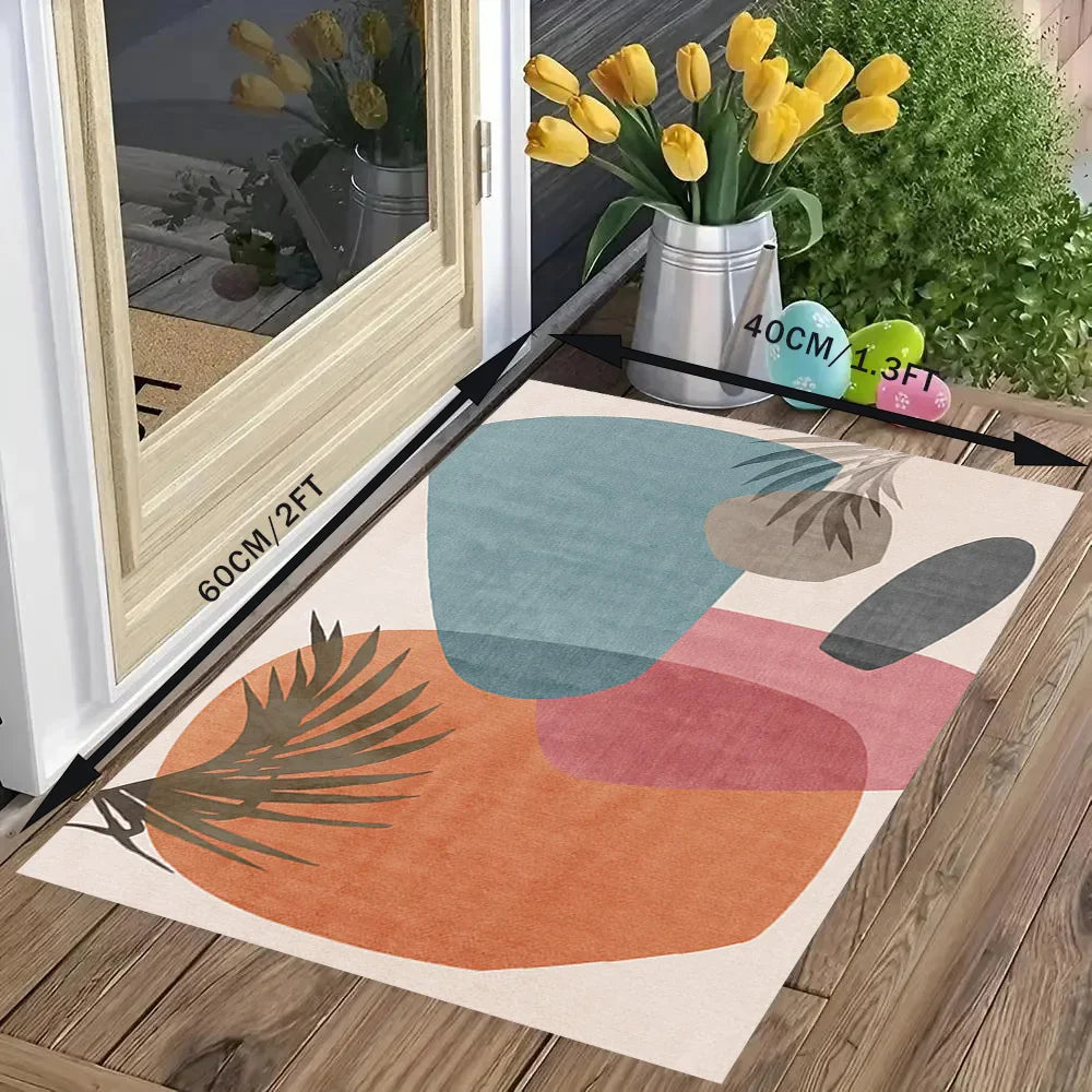 VIKAMA Faux Cashmere Bathroom Absorbent Floor Mat