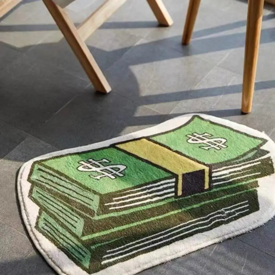 Coin Decorative Polyester Door Mat for Home Use