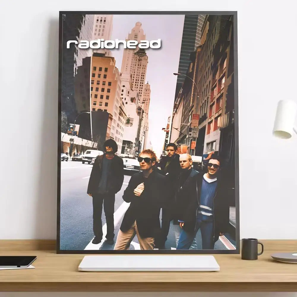 R-Radiohead Band Rainbow Canvas Poster for Home Decoration