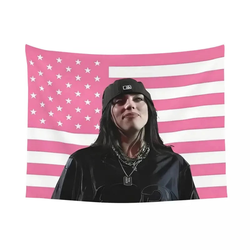 American Flag Hippie Tapestry 100% Polyester Wall Hanging