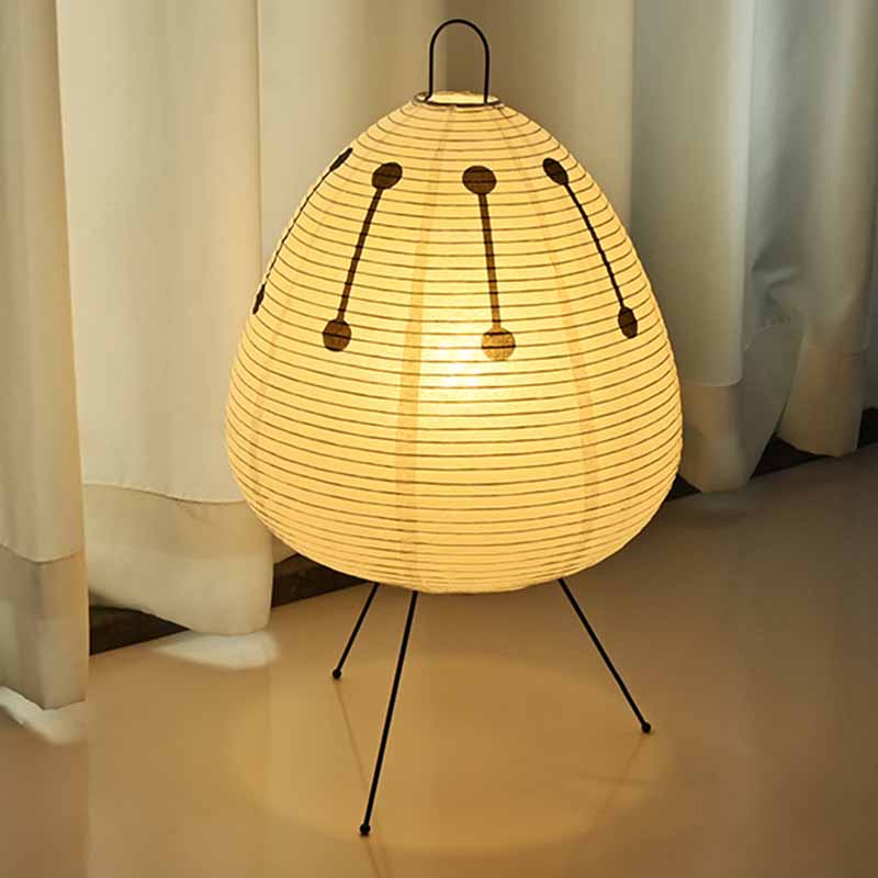 LED Table Lamp White Rice Paper Modern Design for Home