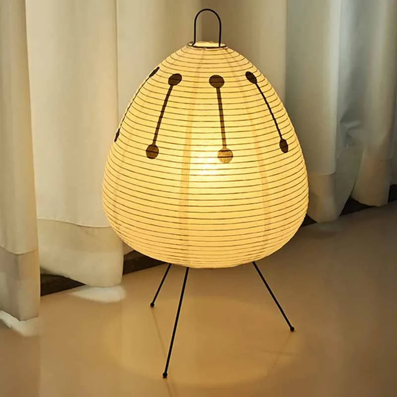 LED Table Lamp White Rice Paper Modern Design for Home
