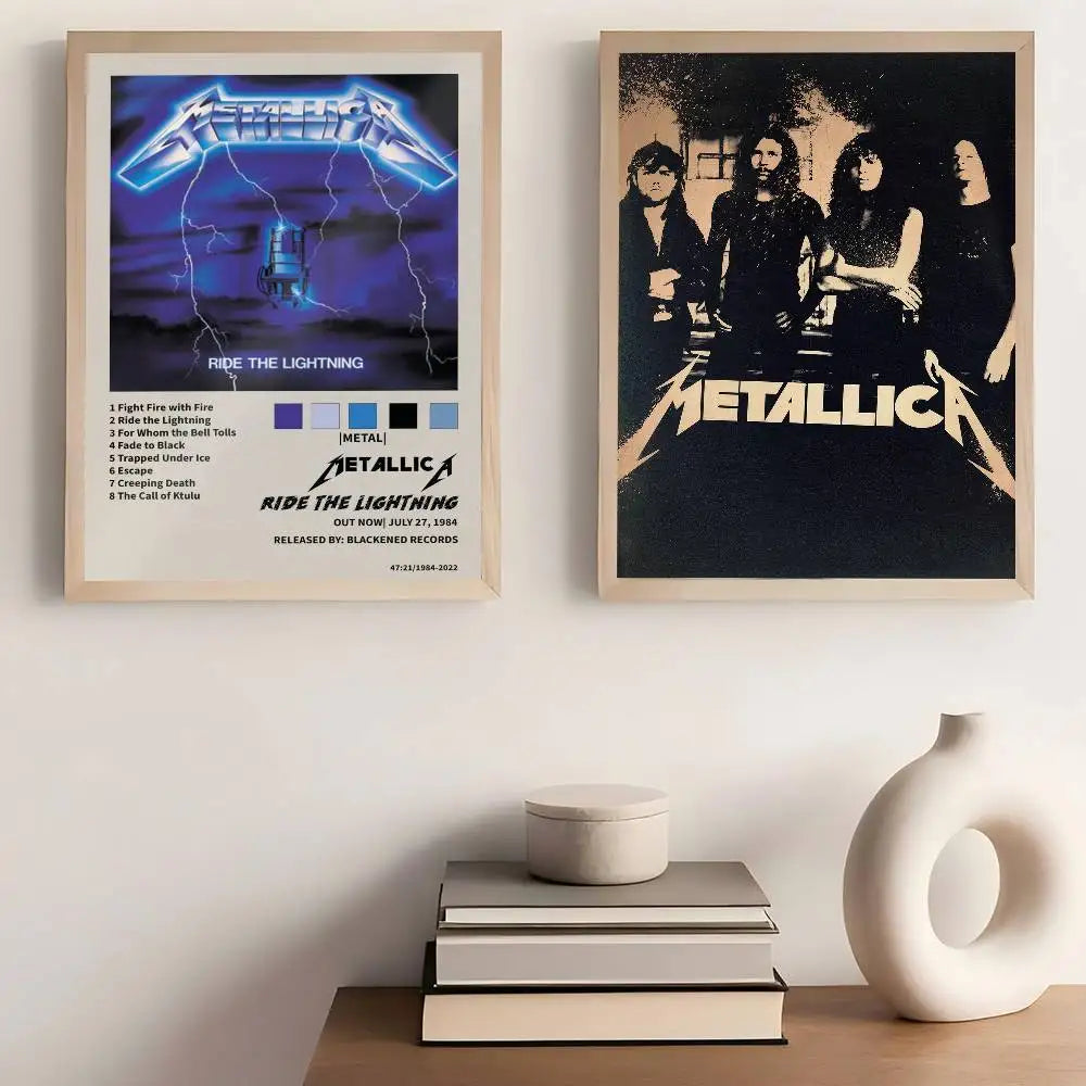 M-METALLICA Band Movie Poster Wall Sticker for Home Decor