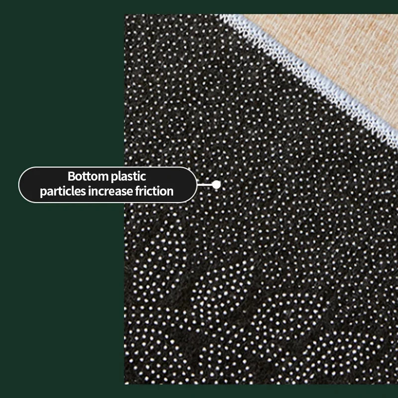 Money Shaped Carpet Rug for Bedroom PVC Anti-Slip Mat