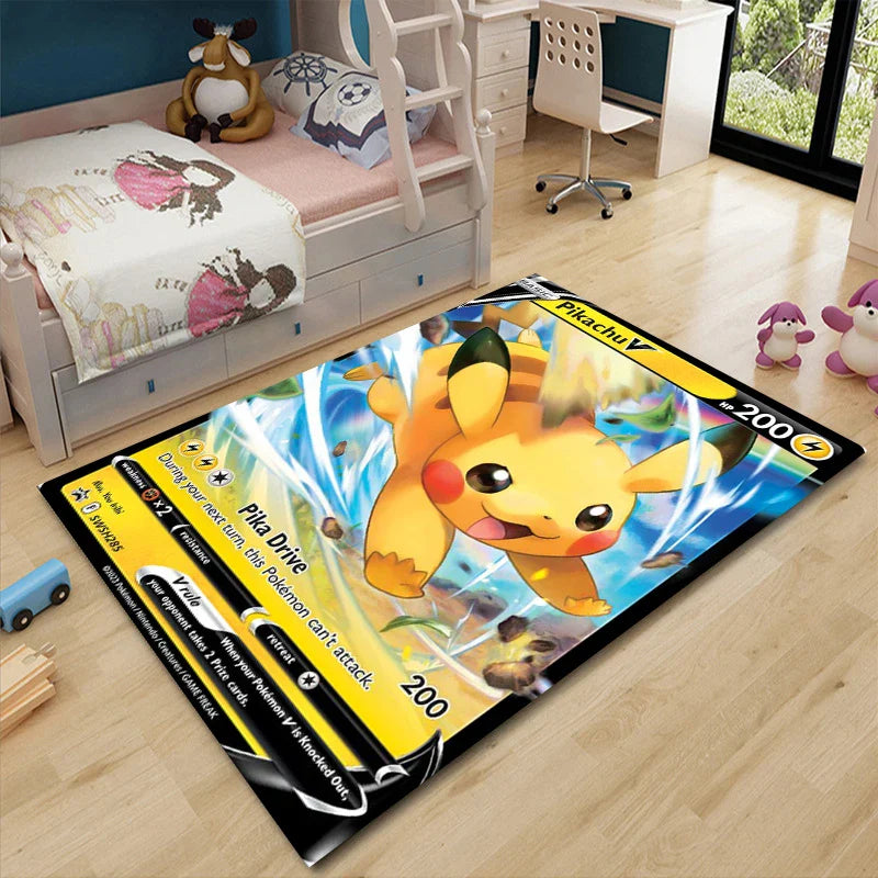 Pikachu Area Carpet Kids Rug for Living Room Decor