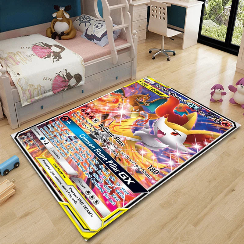 Pikachu Area Carpet Kids Rug for Living Room Decor