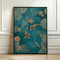 Japanese Koi Fish Canvas Print Art for Home Decor