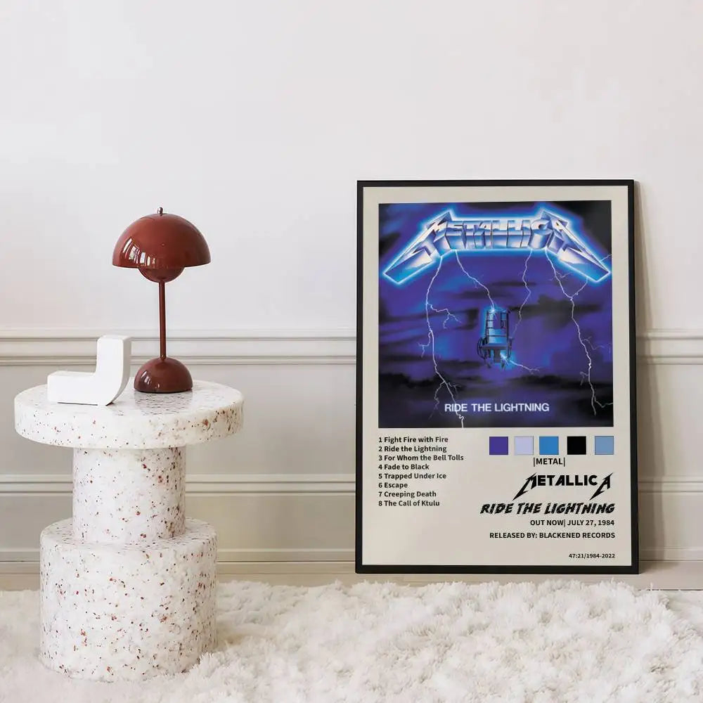 M-METALLICA Band Movie Poster Wall Sticker for Home Decor