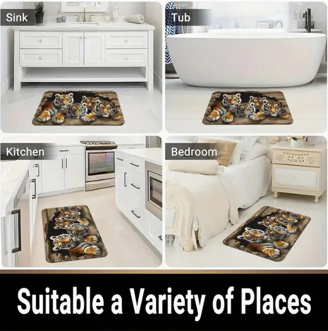 BBS Racing Kitchen Mat Polyester Doormat for Home Use