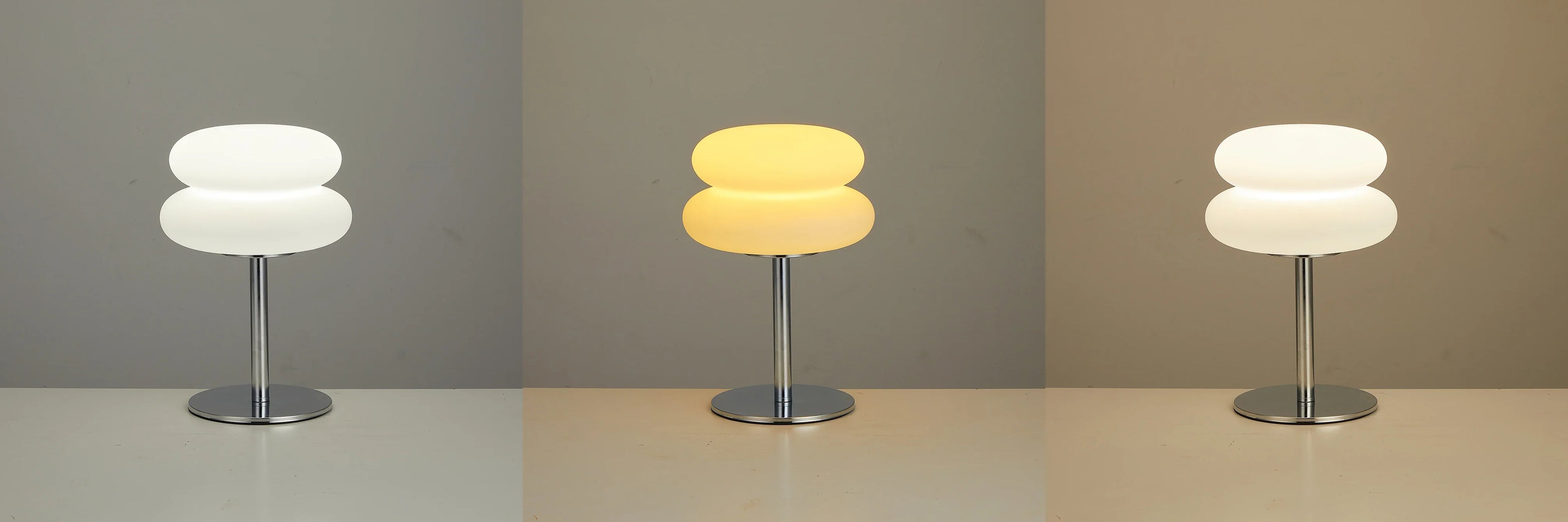 LED Mushroom Table Lamp USB Plug White Plastic Night Light
