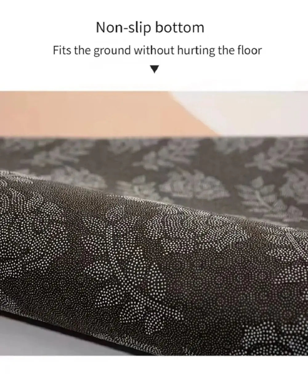 VIKAMA Anti-Slip Faux Cashmere Floor Mats for Home
