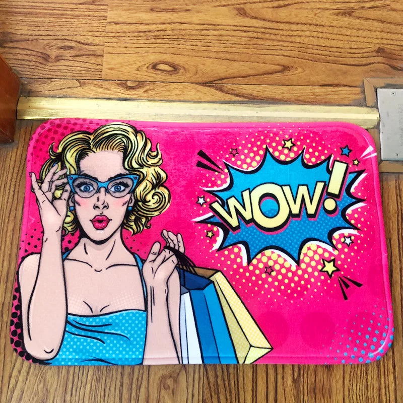 Mr.Worldwide Non Slip Polyester Doormat for Entryway