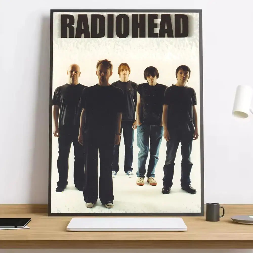 R-Radiohead Band Rainbow Canvas Poster for Home Decoration