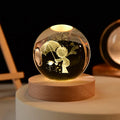 Crystal Ball Night Light Glass Sphere Birthday Gift
