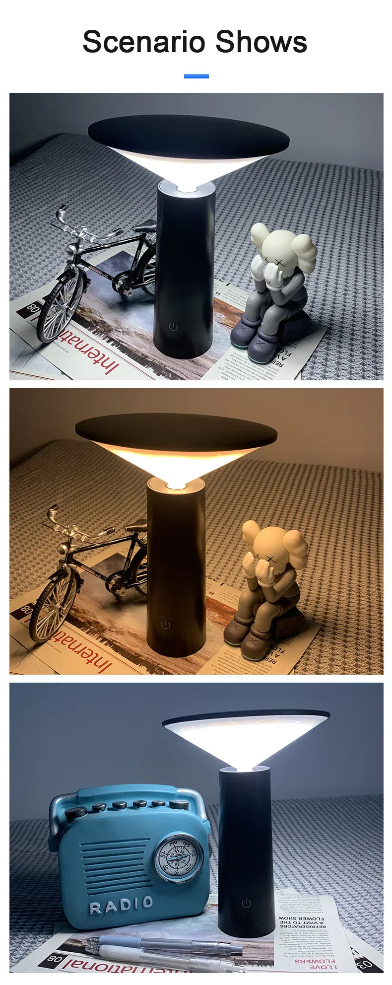 Creative ABS Table Lamp for Home and Cafe Decoration
