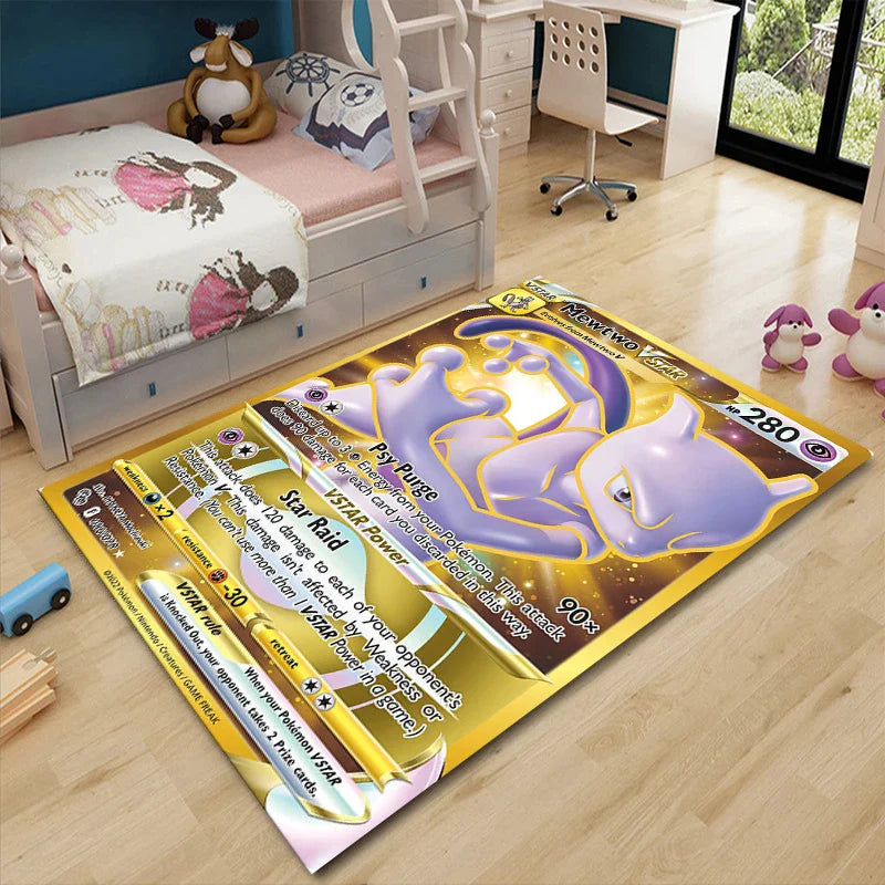 Pikachu Area Carpet Kids Rug for Living Room Decor