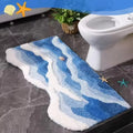 VIKAMA Non-slip Polyester Bathroom Mat for Home Decor