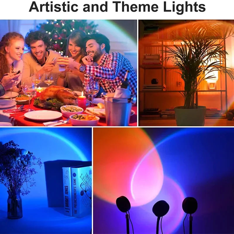 Rainbow Atmosphere Lamp with Aluminum Body