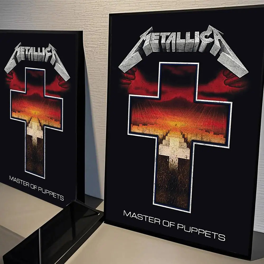 M-METALLICA Band Movie Poster Wall Sticker for Home Decor