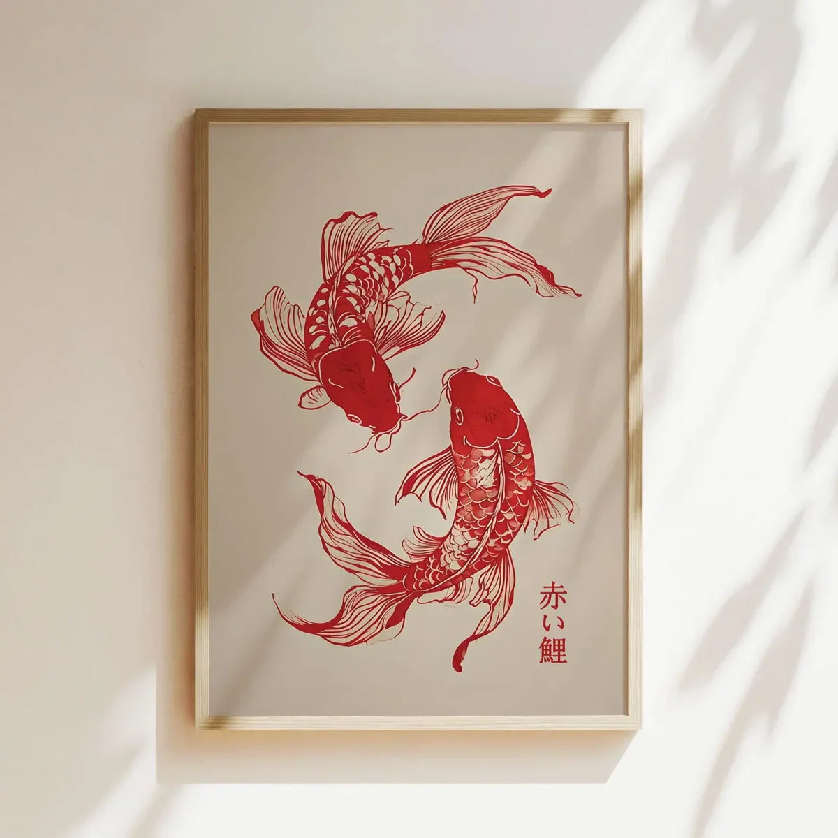 Japanese Koi Fish Canvas Print Art for Home Decor