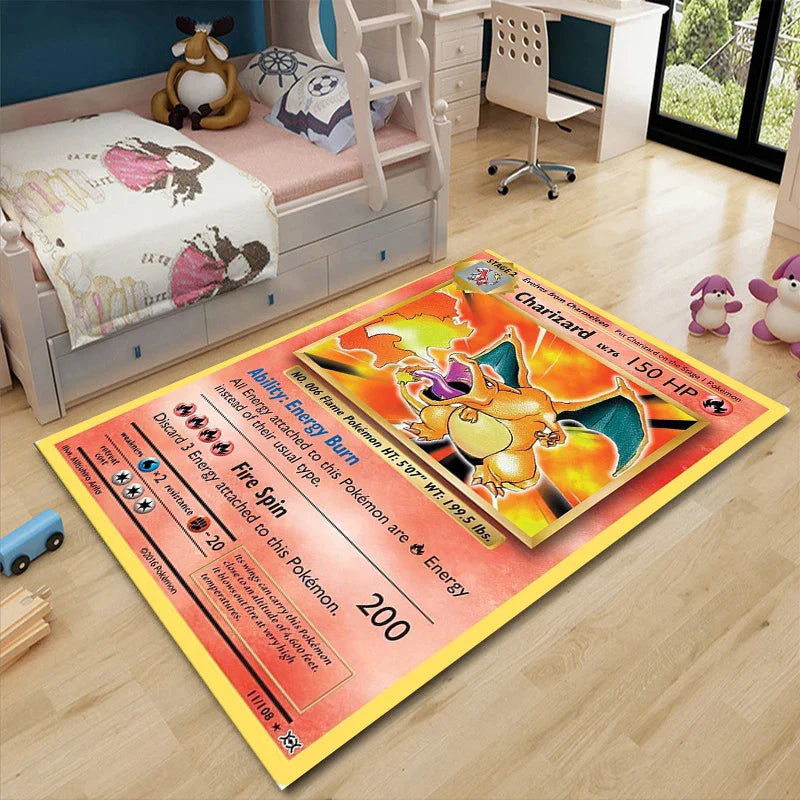 Pikachu Area Carpet Kids Rug for Living Room Decor
