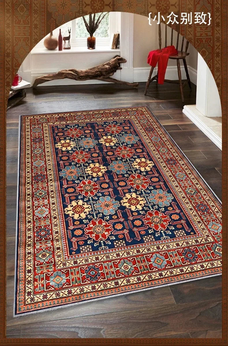 VIKAMA Bohemian Vintage Art Deco Rugs for Living Rooms