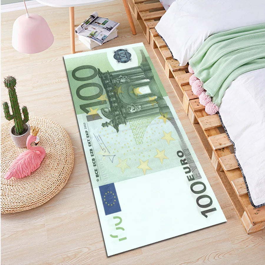 VIKAMA Non-Slip Polyester Bedroom Rug for Living Room
