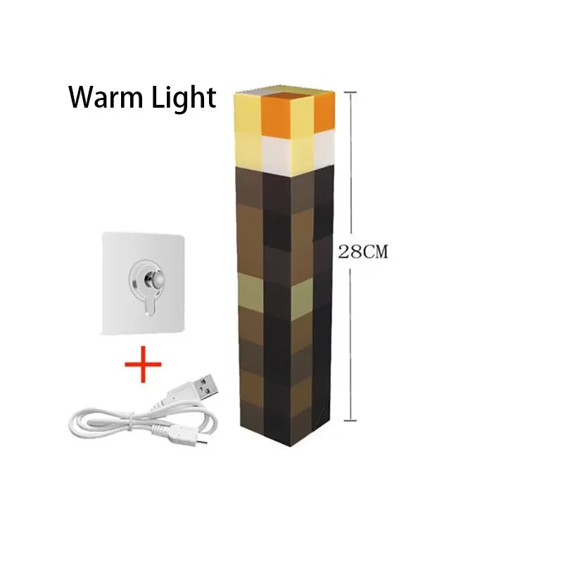 11.5 Inch LED Torch Night Light USB Rechargeable Table Lamp