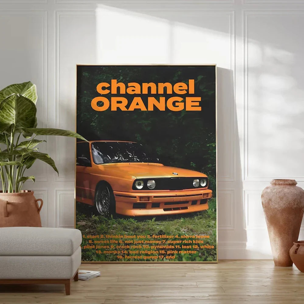 Frank Ocean Canvas Wall Art for Living Room Decor