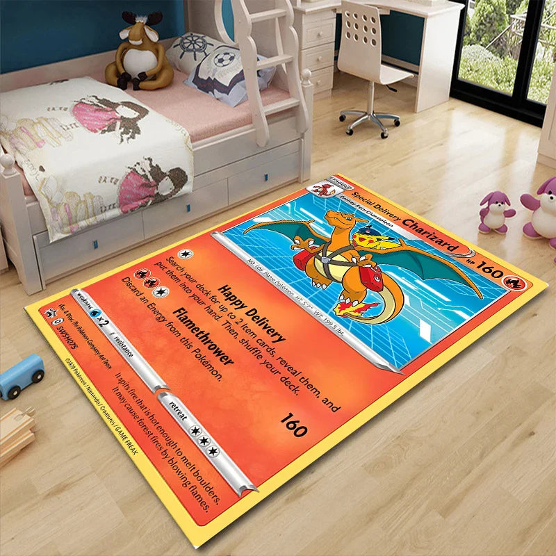 Pikachu Area Carpet Kids Rug for Living Room Decor