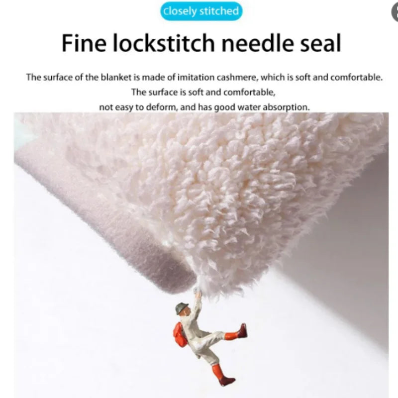 VIKAMA Non-slip Polyester Bathroom Mat for Home Decor