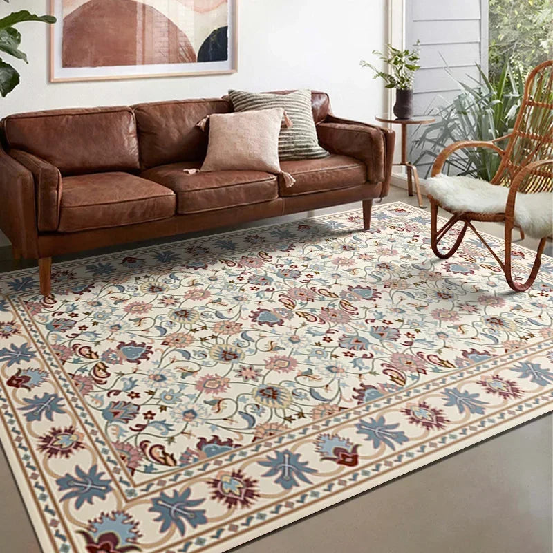 VIKAMA Bohemian Vintage Art Deco Rugs for Living Rooms