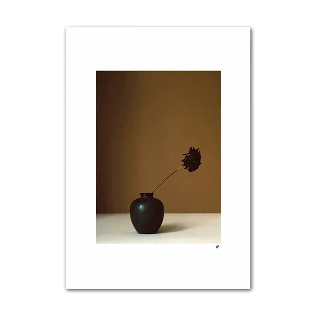 Lemon Vase Abstract Canvas Wall Art for Home Decor
