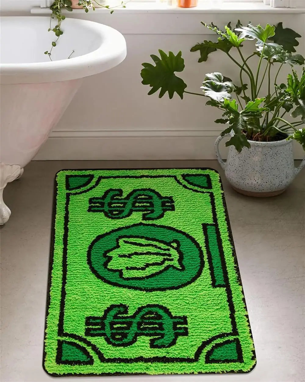 Coin Decorative Polyester Door Mat for Home Use