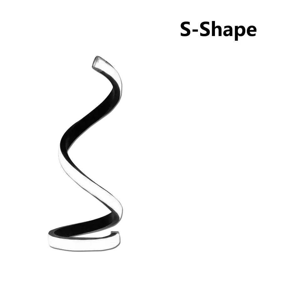 Modern Spiral Dimmable LED Table Lamp for Living Room