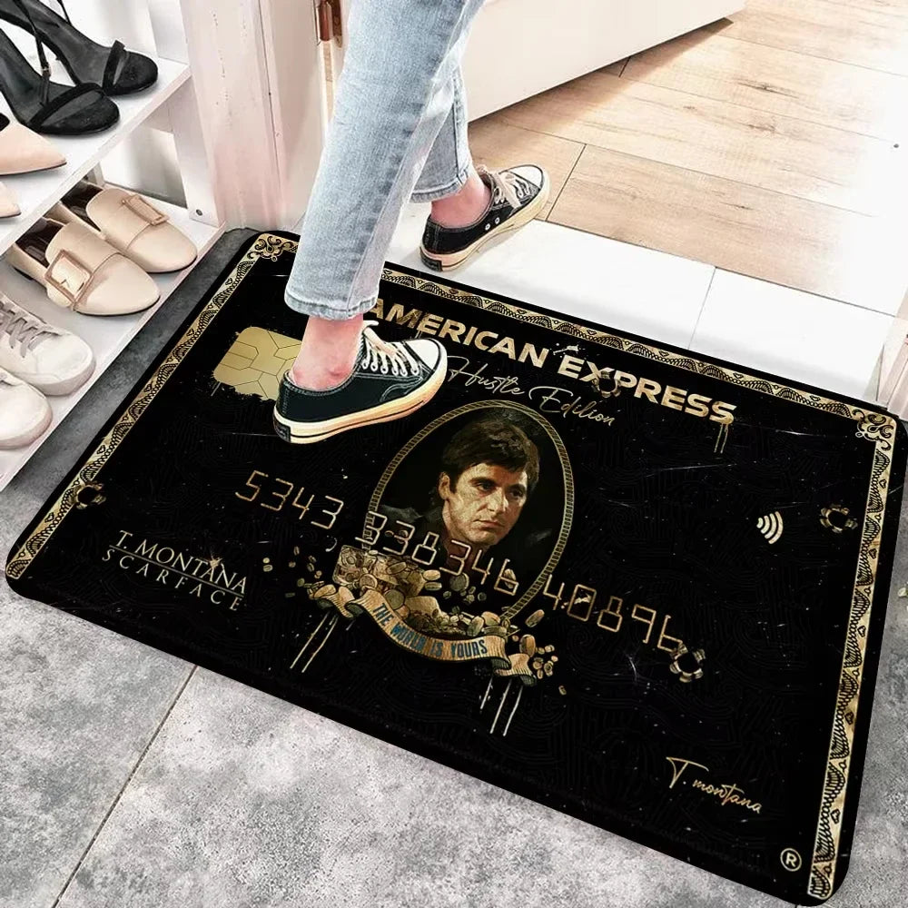 Scarface Design Polyester Area Rug for Living Room