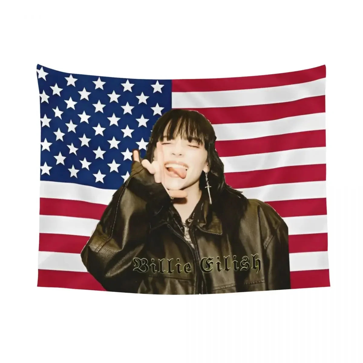 American Flag Hippie Tapestry 100% Polyester Wall Hanging