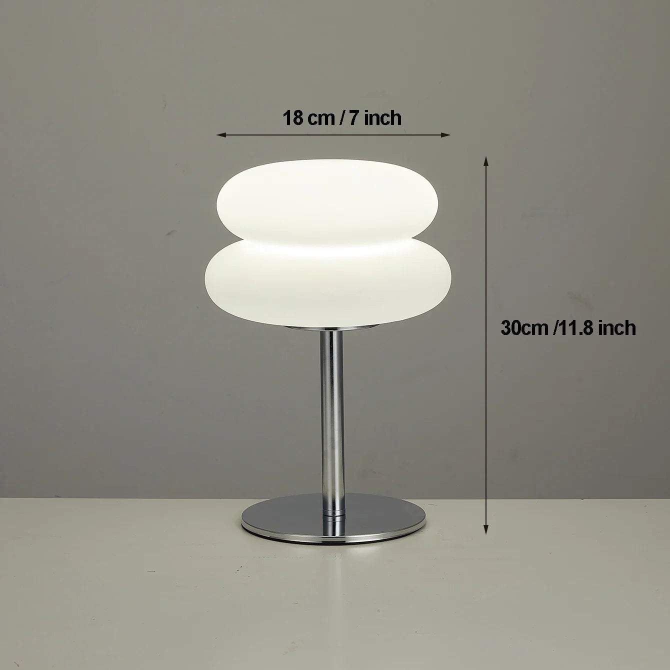LED Mushroom Table Lamp USB Plug White Plastic Night Light