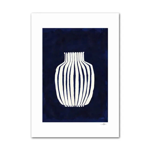 Lemon Vase Abstract Canvas Wall Art for Home Decor