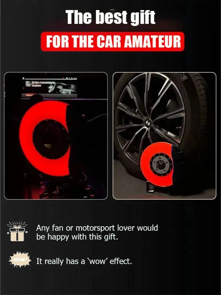 LED Brake Disc Atmosphere Light Handmade Ornament