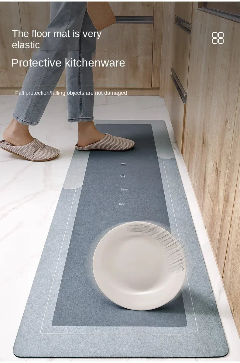 Kitchen Waterproof Non-Skid Absorbent Mat 40x160cm