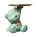 Resin Geometric Bear Key Holder Figurine for Home Decor